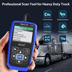NEXAS Heavy Duty Truck Scanner NL102 OBD/EOBD+HDOBD Diagnostic Scanner Scan Tools Engine ABS Transmission Check Trucks & Cars 2 in 1 Codes Reader[Upgrade Version]