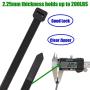 Long Heavy Duty 26 Inch Nylon Zip Cable Ties-Large 200 LBS Tensile Strength-Heavy Duty Industrial Durable Strong Cable Ties- 50 Pack - Indoor Outdoor Garden Ties Use(26'',200LB, Black, UV Resistant)