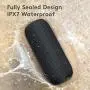SANAG Portable Bluetooth Speaker, 360 HD Surround Loud Sound and Deep Bass, 25W Wireless Stereo Dual Pairing, IPX7 Waterproof, Bluetooth 5.0, Outdoor, Camping, 24-Hour Playtime Speaker（Black）