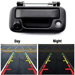 MotorFansClub Tailgate Handle with Rear View Backup Camera fit for Compatible with Ford F150 F250 F350 F450 Pickup Truck Wide Angle Vision