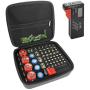 LinkIdea Hard Battery Storage Container, Organizer Box with Tester BT-168, Safe Carrying Battery Case Holder - Holds 63 Various Sizes AA AAA 9V C D Batteries with Battery Tester