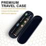 WAGNER Switzerland WHITEN+ Edition. Smart Electric Toothbrush with Pressure Sensor. 5 Brushing Modes and 3 Intensity Levels, 8 Dupont Bristles, Premium Travel Case. (Charcoal Black)