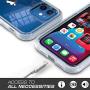 Cyberowl Compatible with iPhone 12 Case/iPhone 12 Pro Case 6.1 inch with Built-in Screen Protector Full-Body Rugged Slim Fit Shockproof Hard Plastic & Soft TPU Resistant Cover (Clear) …