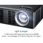 Optoma ML750 WXGA 700 Lumen 3D Ready Portable DLP LED Projector with MHL Enabled HDMI Port, White