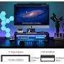 Vaydeer USB 3.0 Aluminum Monitor Stand Metal Riser Support Transfer Data and Charging,Keyboard and Mouse Storage Desk Organizer(44x20x9cm)