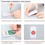 Wireless Caregiver,Caregiver Smart Personal Pager System Emergency Care Alarm Call Button Nurse Alert System -500+ft Operating Range (2 in1)