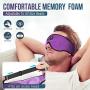 Boodlab Sleep Headphones Bluetooth Sleep Mask, 3D Sleep Eye Mask with Ultra-Thin HD Stereo Speakers Washable Adjustable for Sleeping Side Sleepers, Air Travel,Yoga,Meditation,Holiday