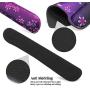Meffort Inc Mouse Pad Wrist Support & Gaming Keyboard Wrist Pad Combo Set – Durable Ergonomic Anti Slip Non-Slip Square Base Rest Support - Purple Heart Butterfly