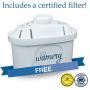 WAMERY Slim Water Filter Pitcher 6 Cup, 1.5 Liters, Enhanced 2020 Model, Free Filter Included, Removes Lead, Chlorine, Copper, Fluoride and More, Ionizer Jug, Softener and Purifier Filtration System