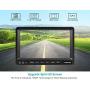Fookoo Ⅱ HD 1080P Backup Camera System Kit,7 DVR Dual Split Screen Monitor, IP69 Waterproof Rear View Camera for Truck/Semi-Trailer/Box Truck/RV, Sharp CCD Chip,100% Not Wash Up (FHD2-Wired)