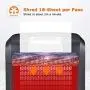 Bonsaii 240-Minute Heavy Duty Paper Shredder, 18-Sheet Cross-Cut for CDs/Credit Cards with Jam Proof System, 7.9 Gallons Pullout Wastebasket and 4 Casters, Black (3S30)