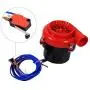 Car Electronic Fake Dump Turbo Valve, Keenso Blow Off Hooter Valve Analog Sound BOV Simulator Kit with Mounting Bracket & Mounting Accessories Red
