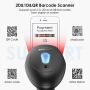 Gemeita 2D Barcode Scanner Capture Barcodes from Screen, Handheld USB Bar Code Reader for Supermarket, Warehouse, Store