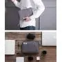 Electronic Accessories Organizer, Universal Travel Digital Accessories Storage Bag for Portable Charger, Cables, Earphone, iPhone, Cord, Customize Inside with Dividers, Red