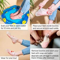 Grace & Stella Dr. Pedicure Foot Peeling Mask | Foot Exfoliating Remover of Dead Skin & Callused Heels in 7-10 days | Exfoliating Foot Mask | Pedicure Foot Spa for Baby Soft Feet