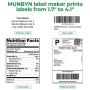 MUNBYN USB Thermal Label Printer for Windows Mac 4x6 Thermal Printer One Click Set up Shipping Label Printer Great for Labeling, Filing, Mailing, Barcodes and More