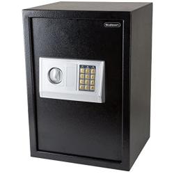 Stalwart Digital Safe-Electronic, Extra-Large, Steel, Keypad, 2 Manual Override Keys-Protect Money, Jewelry, Passports-for Home or Business, Black, 14'' L x 12'' W x 20'' H - 65-EA-50