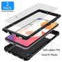 ORETECH Designed for Galaxy A51 Case with [2 x Tempered Glass Screen Protector] 360° Full Body Hard PC Soft TPU Rubber Silicone Edge Shockproof Protective Cover for Samsung Galaxy A51 4G 6.5'' Black