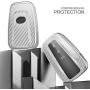 ELOHEI for Toyota Key Fob Cover,Special Soft TPU Key Case Cover Protector Compatible with 2018 2019 2020 2021 Toyota RAV4 Camry Corolla Avalon C-HR Prius GT86 Highlander (Silver)