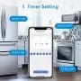 Meross WiFi Smart Plug Mini, 16 Amp & Reliable WiFi Connection Powered by Mediatek Chipset, Support Alexa, Google Assistant and SmartThings, Remote Control, Timer, Occupies Only One Socket, 4 Pack