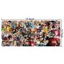 KINPLE XXL Extended Large Gaming Mouse Pad Non-Slip Water-Resistant Rubber Cloth Computer Game Mouse Mat(35.4×15.75×0.1 inch) (35.4×15.75inch(U12))