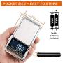 Ataller Digital Pocket Scale, 0.001oz/0.01g 200g Precision Portable Jewelry Scale, Mini Electronic Gram Weight Scales, Tare, Auto Off, Stainless Steel, White Backlit Display (Max:200g/d=0.01g)