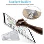 Foldable Apple Watch Stand - OMOTON Portable Aluminum 2 in 1 Charging Stand Holder Dock for Nightstand, Designed for Apple Watch, Compatible with All iPhone and Android Phones, Silver
