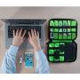 Xcellent Global Electronic Cable Organizer Travel Case Portable Electronics Accessories Bag for Cable, Charger, Phone, SD Cards, Memory Sticks HG464