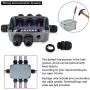 Nineleaf 1PK Outdoor Junction Box ABS Plastic Dustproof IP66 Waterproof Universal Electrical Boxes Project Enclosure Grey 4 7/8'' 3 1/4'' 2 1/4'' inch (125x86x62mm) fit 20mm Cable Gland for Outdoor Use