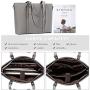 BROMEN Women Briefcase 15.6 inch Laptop Tote Bag Vintage Leather Handbags Shoulder Work Purses