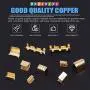 Glarks 525Pcs U Shape Copper Wire CrimpTerminal Assortment Set Non-Insulated Copper Ring Spade Butt Lugs Open Barrel Connectors Kit Glarks 525Pcs U Shape Copper Wire CrimpTerminal Assortment Set Non-Insulated Copper Ring Spade Butt Lugs Open Barrel Connectors Kit
