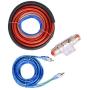 2800W 4 Guage Amplifier Installation Wiring Kit Subwoofer Wiring Kit with RCA Interconnect and Speaker Wire Car Audio Subwoofer Wire AMP Wiring Auto Audio Cables
