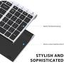 iClever BK10 Bluetooth Keyboard, Multi Device Keyboard Rechargeable Bluetooth 5.1 with Number Pad Ergonomic Design Full Size Stable Connection Keyboard for iPad, iPhone, Mac, iOS, Android, Windows