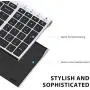 iClever BK10 Bluetooth Keyboard, Multi Device Keyboard Rechargeable Bluetooth 5.1 with Number Pad Ergonomic Design Full Size Stable Connection Keyboard for iPad, iPhone, Mac, iOS, Android, Windows