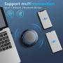 Kaysuda Bluetooth Conference Speakerphone Wireless Microphone and Speaker for Mobile Phone and Computer, USB Office Speakerphone for Skype, Zoom