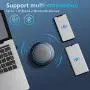 Kaysuda Bluetooth Conference Speakerphone Wireless Microphone and Speaker for Mobile Phone and Computer, USB Office Speakerphone for Skype, Zoom