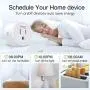 Gosund Smart Plug Works with Alexa and Google Home, 2.4GHz Wifi enabled Remote Control Smart Outlet, No Hub Required,ETL Listed(2 Packs)