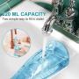 Kmise Water Flosser Pick Professional Cordless Dental Oral Irrigator - 200ML Portable and Rechargeable IPX7 Waterproof 3 Modes with 6 Jet Tips for Travel Home Use (Blue)