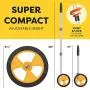 Scuddles Collapsible Measuring Wheel Measures Up To 10,000 Feet Perfect surveying Tool For Distance Measurment (Compact Wheel)