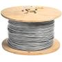EWCS Equal to Belden 8760 18AWG Stranded Tinned 100% Copper 1 Pair Shielded Overall Gray PVC Jacket 300 Volts (UL Listed)- 500 Feet