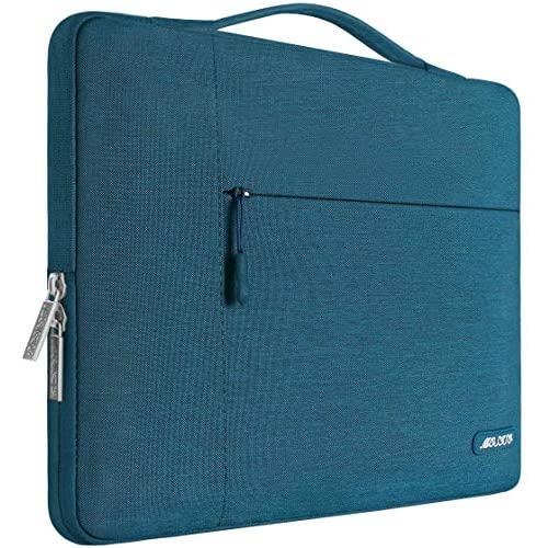 MOSISO Laptop Sleeve Compatible with MacBook Air 11 inch, 11.6-12.3 inch Acer Chromebook R11/HP Stream/Samsung/ASUS/Surface Pro X/7/6/5/4/3, Polyester Multifunctional Briefcase Bag, Deep Teal