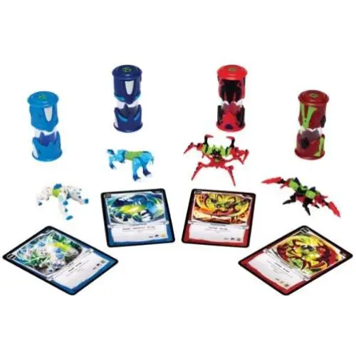 Monsuno 1 Core-Tech vs Eklipse Surge Pack/Lock Surge Edition 55 and Longfang Surge Edition 56 vs Toxiclaw 63 and Moonfire 62, 4 Pack