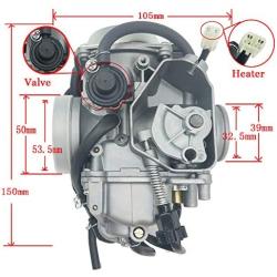 Electronic Heater Carburetor Kit for Honda Rancher 350 TRX350FE TRX350FW TRX350TE TRX350TM Foreman 400 TRX400FW Foreman 450 TRX450FE TRX450FM TRX450S FourTrax 350 TRX350 ATV Carb