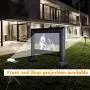Outdoor Projector Screen – 14 ft Inflatable Family TV – Portable Giant Projector – Lightweight Garden Screen – Premium Outdoor Tent for Parties – Dual Projection – Build-in Air Blower