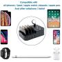 Iootmoy 6 Port USB Charging Station Multi Device USB Charging Dock Station HUB Desktop Charger Stand Organizer Compatible for iPhone ipad Airpods iwatch Kindle Tablet Multiple Devices Iootmoy 6 Port USB Charging Station Multi Device USB Charging Dock Station HUB Desktop Charger Stand Organizer Compatible for iPhone ipad Airpods iwatch Kindle Tablet Multiple Devices