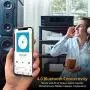 5.2-Channel Hi-Fi Bluetooth Stereo Amplifier - 1000 Watt AV Home Speaker Subwoofer Sound Receiver W/ Radio, USB, RCA, HDMI, Mic In, Wireless Streaming, Supports 4K UHD TV, 3D, Blu-Ray - Pyle PT694BT