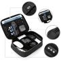 BAGSMART Electronics Travel Organizer Bag for Adaptors, Chargers, iPhone, ipad air, ipad Mini, 9.7 Ipad Pro, Kindle, Black