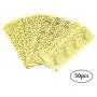 Creative-Idea 50Pcs Laser Hollow Paper Lampshade LED Electronic Candle Lights Around Paper Lace for Votive Centerpieces Wedding Birthday Party Baby Shower Golden
