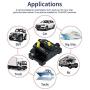 140 Amp Waterproof Circuit Breaker with Manual Reset Suitable for Motor Auto Car Marine Boat Bike Stereo Audio 12V-24V DC (140A)