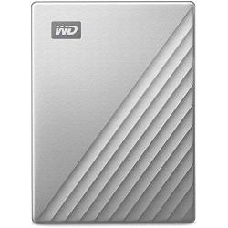 WD 5TB My Passport Ultra for Mac Silver Portable External Hard Drive, USB-C - WDBPMV0050BSL-WESN